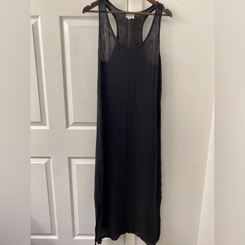Black maxi dress